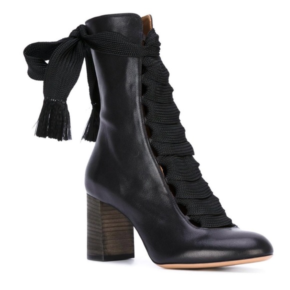 Chloe Harper Lace Up Boots - Picture 2 of 8
